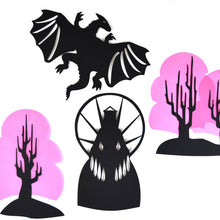 Load image into Gallery viewer, Enchanted Princess and Unicorn Shadow Puppet Set