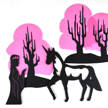 Load image into Gallery viewer, Enchanted Princess and Unicorn Shadow Puppet Set