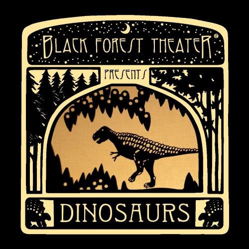 Black Forest Theater Presents - DINOSAURS Interactive Shadow Puppet Book with Puppets