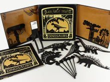 Load image into Gallery viewer, Black Forest Theater Presents - DINOSAURS Interactive Shadow Puppet Book with Puppets
